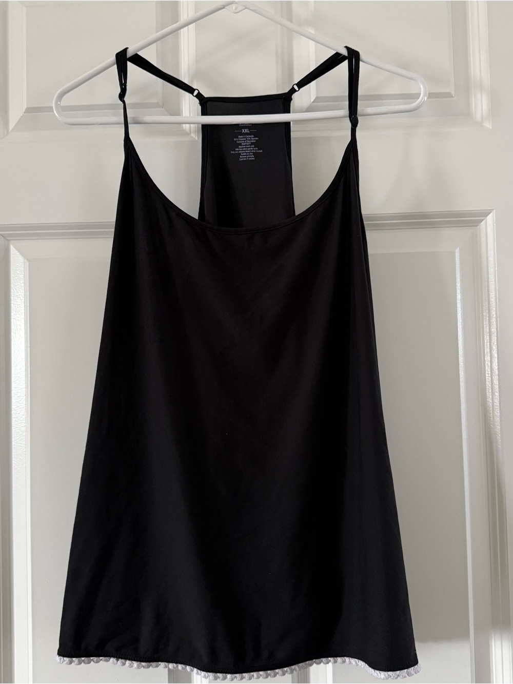 Apt. 9 Black Racerback Camisole with Lace Pom Trim